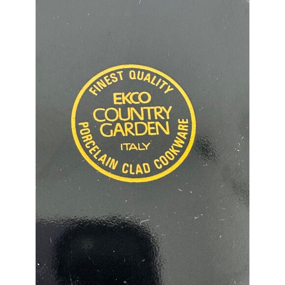 VTG EKCO "Country Garden" Daisy Porcelain Clad Pans | Set of 2 Made in Italy - Picture 5 of 9